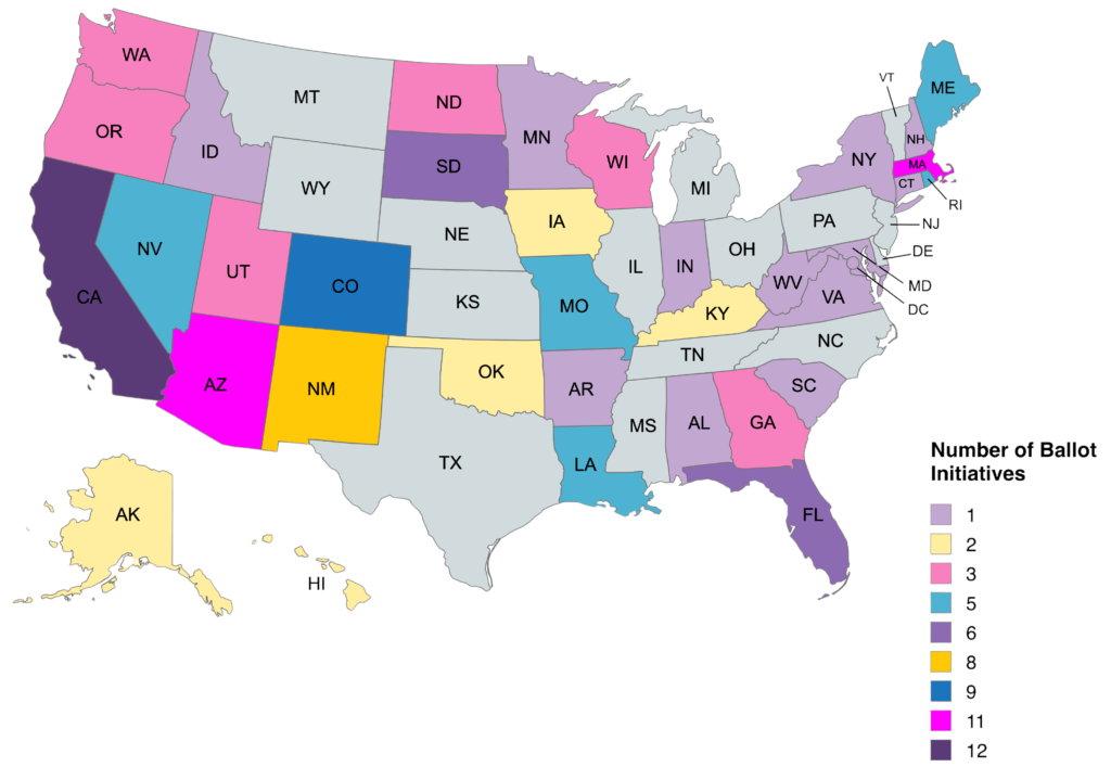 As of June 27, 133 ballot measures have qualified for the 2024 ballot.